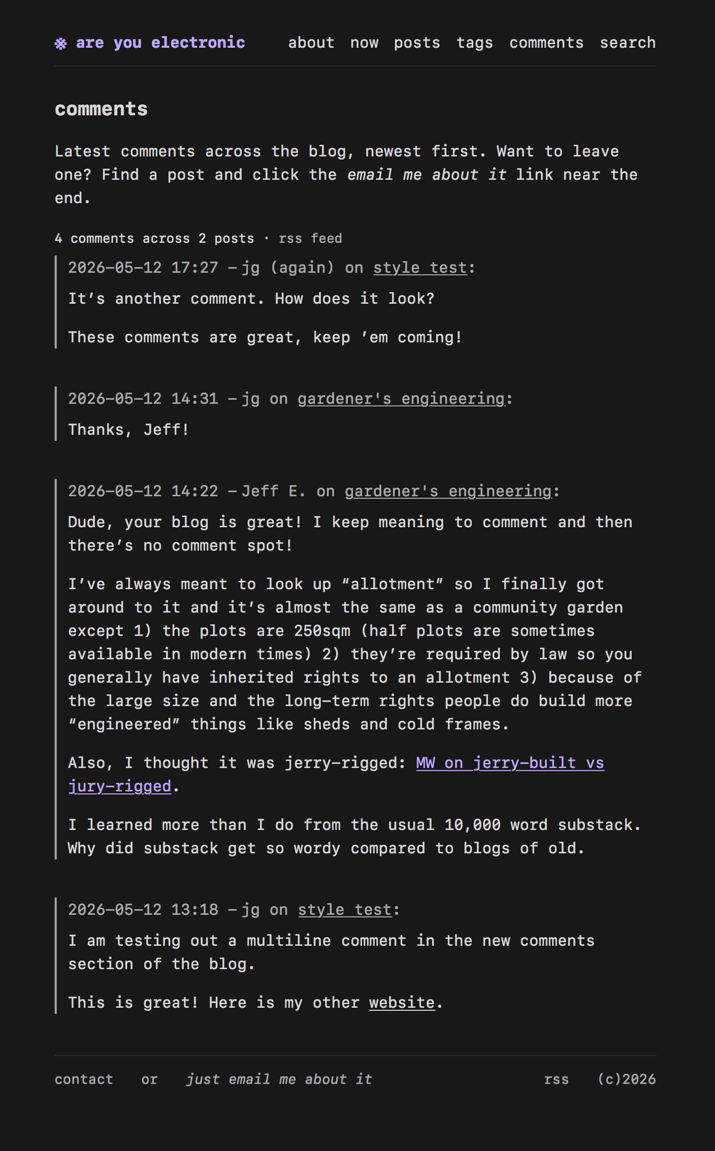 It’s a screenshot of this very website’s comments page.